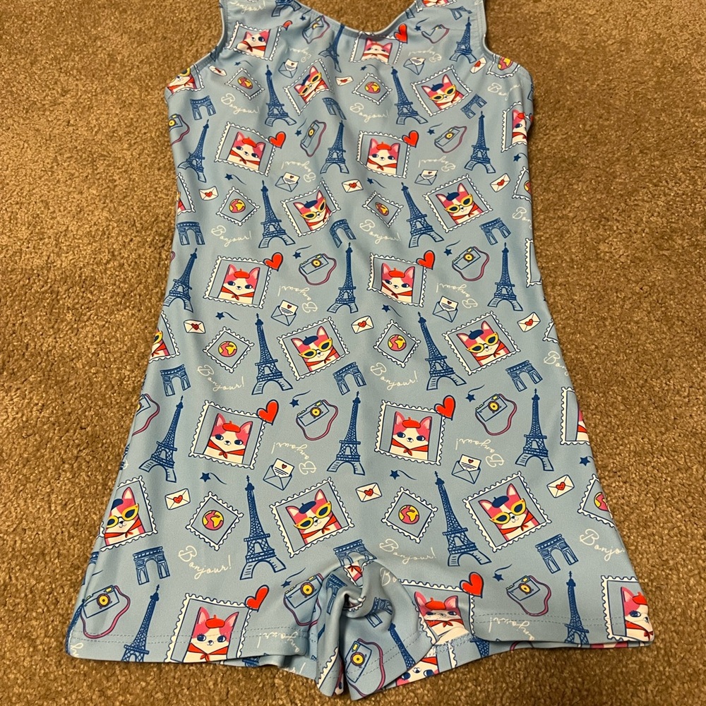 Destria girls gymnastics leotard CL NWOT